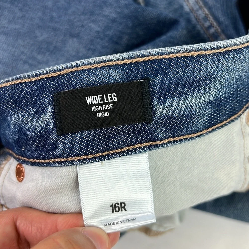 Express New Women’s 16R‎ High Rise Wide Leg Rigid Jean